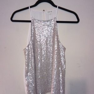 Taylor & Sage Sequins Tank Top  Size S